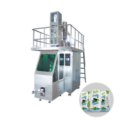 China 200ml Juice Milk Beverage Diary and Juice Milk Factory Use Aseptic Filling Machine Packing for sale