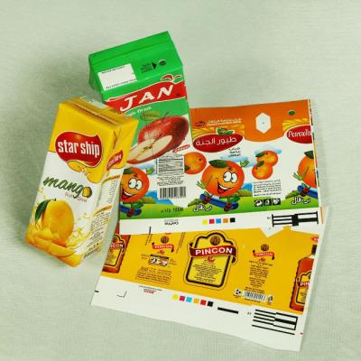 China Aluminum Foil Aseptic PE Use Beverage PAK Trust Paper Rolls For Juice And Milk Packing Cartons Box for sale