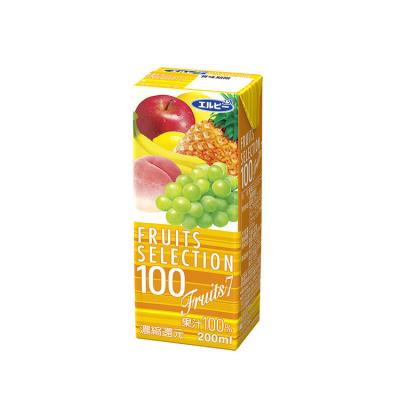 China Aseptic Thin Paper Cartons 250ml Aseptic Box For Juice And Wine And Beverage Filling Packaging for sale