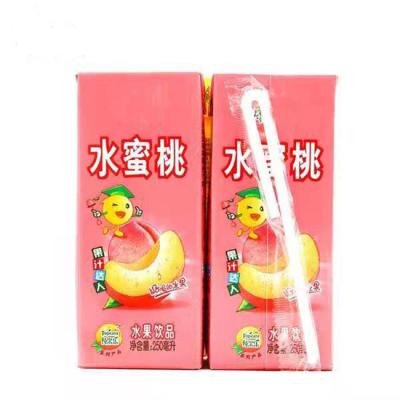 China Aseptic Food Beverage Cardboard Aluminum Foil PE White Juice Brick Carton Boxes Packaging for sale