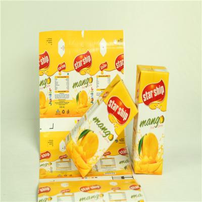 China Custom Fruit&Vegetable Juice Beverage Aseptic Brick Packaging Box Custom Carton for sale