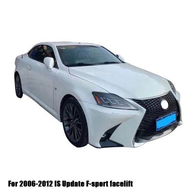 China Factory Direct Injection PP Style IS250 Front Bumper With Grille For Lexus Is 250 Is300 2006-2012 F-sport Update GSF Facelift for sale