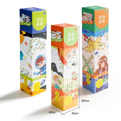 China Earlier children education line drawing scroll coloring book stitch learn to draw doodle this kindergarten painting teaching materials for sale