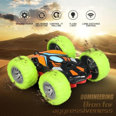 China YM-S051 Wholesale Remote Control Flip Car Children's Double-Sided Mini Drift Electric Stunt Toy Car 360-Degree for sale