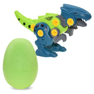 China YM-Y083 Dinosaur Egg Plastic Nut Mounted Dinosaur Egg Mounted Tyrannosaurus Toy With Screwdriver for sale