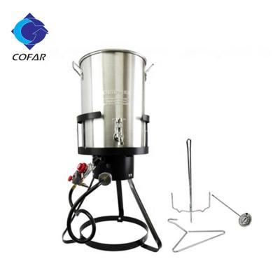 China Restaurant 30-Quart Turkey Outdoor Portable Aluminum Fryer Pot for sale