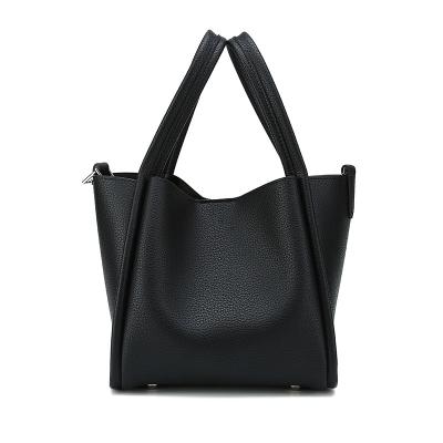 China Others Fashion Single Shoulder Bag Women's One-Shoulder Bucket Bag Large Capacity PU Soft Leather Bags Handbag Ladies for sale