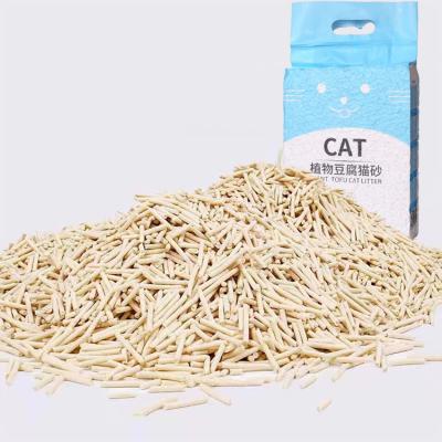 China Cats 100% Natural 1.5mm  2.0mm 3.0mm  Strip  Clumping  Tofu Cat Litter for sale