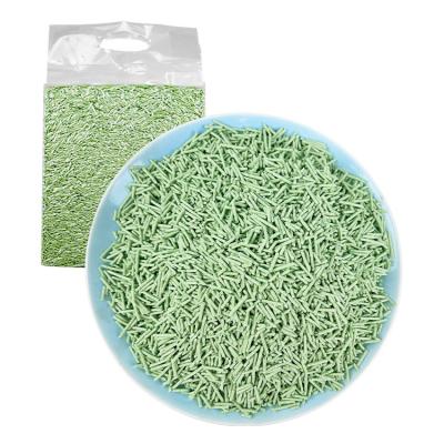 China Cats China Factory Wholesale Cheap Flushable Dustfree Clumping Natural Eco Green Tea Peach Tofu Cat Litter Sand for sale