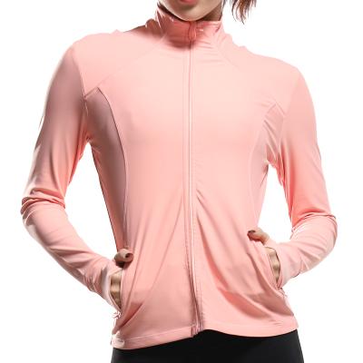 China Antibacterial Antibacterial Wear Gym Yoga Fitness Jaket Running Sport For Women And Ladies for sale