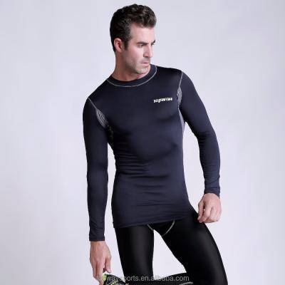 China Custom Active T-shirt Men's Long Wear Gym Sports Compression Breathable Shirts Vacuum Breathable Wear for sale