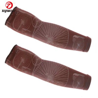 China Nylon / Spendex Nylon / Spendex Compression Arm Sleeves Athletic Arm Sleeves Perfect for Lymphedema, Basketball, Baseball, Running and Outdoor Activity for sale