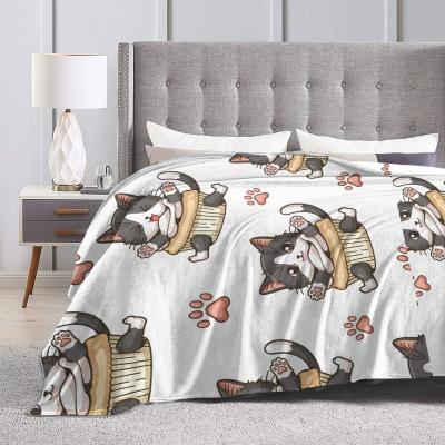 China Cartoon Pattern Fleece Blanket Flannel Anti-Static Soft Throws Home Textiles Wholesale Drop Ship for sale