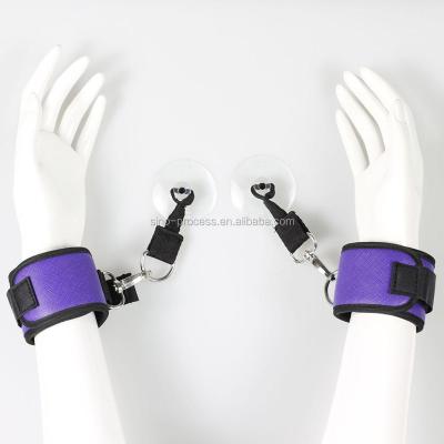 China Interchangeable BDSM Factory Price Bondage Suction Cup Handcuffs Restraint for sale