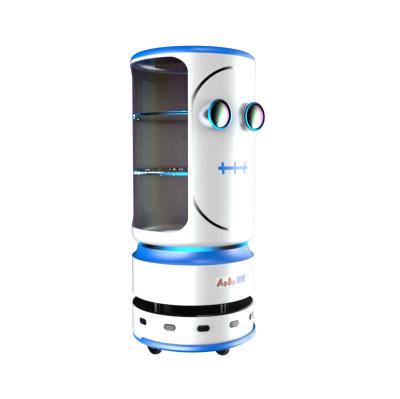 China Hotels CE Certificated Restaurant Deliver Food Robot Machine Intelligent Robot for sale