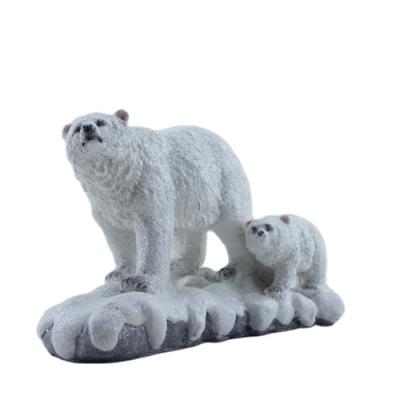 China World Widely Used Top Quality Home Decoration Playing Resin Craft Polar Bear Sculpture for sale