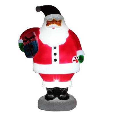 China New World Style Christmas Acrylic Decoration Gift Santa Decoration With Light For Home Decor for sale