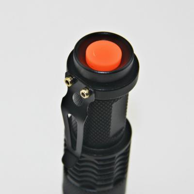 China Mini Self-Defense Front LED Flashlight Aluminum Alloy Telescopic Zoom Outdoor Bicycle Zoom Strong Light Camping Front Light for sale