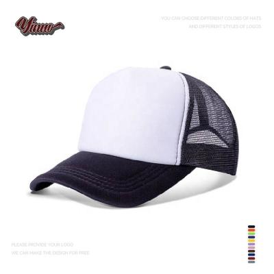 China New Fashion Lightweight Breathable COMMON Mesh Caps High Profile Fashion Custom Print Unstructured Soft Simple Hats for sale