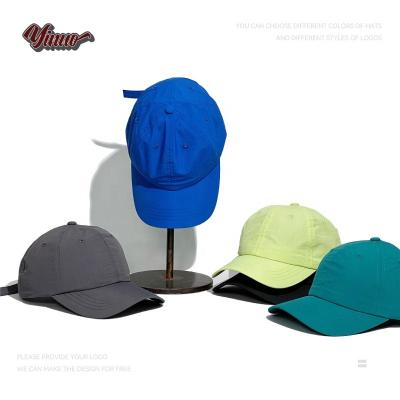 China breathable & Wholesale Quick-Dry Waterproof Sunscreen Waterproof Sports Golf Hat Solid Color UV Baseball Cap for sale