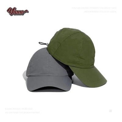 China Gorras Waterproof Quick Dry Drawstring Baseball Cap Sports OEM Sunscreen Acrylic Sports Hats for sale