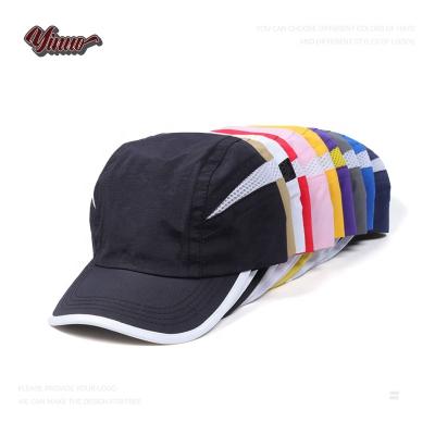 China Custom Waterproof Quick Dry UV Protection Water Resistant Baseball Cap Breathable Sports Outdoor Running Rain Hats for sale