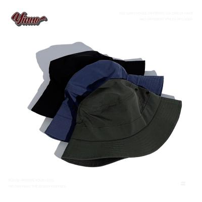 China Wholesale Custom Logo Outdoor Casual Bucket Hat Sunshade Waterproof Quick Dry Fisherman's Hat Custom Products for sale