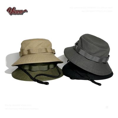 China Empty Fisherman Hat Custom Logo Plain Bucket Hat Fashion High Quality Custom Made Wholesale Sunshade Cotton for sale