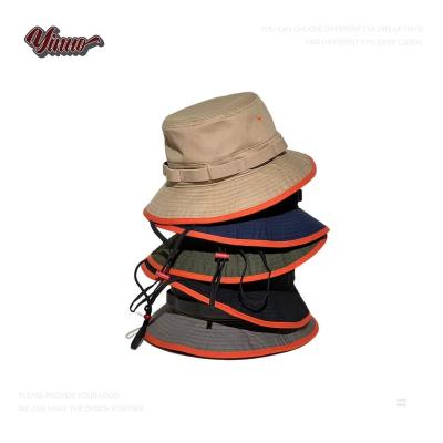 China Wholesale High Quality White Sunshade Windproof Fisherman's Breathable Hat Customized Fashion 100% Cotton Bucket Hat Products for sale