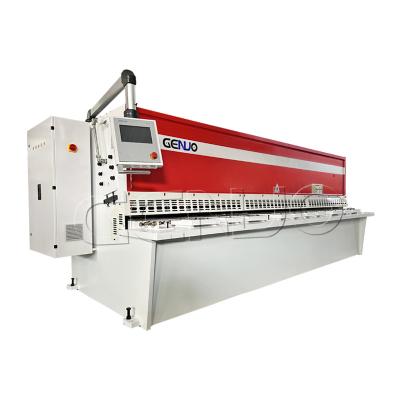 China Metal Sheet Cutting Worker Universal Cutting Machine Hydraulic Iron Swing Beam Shears NC E21 Shearing Machine Price for sale