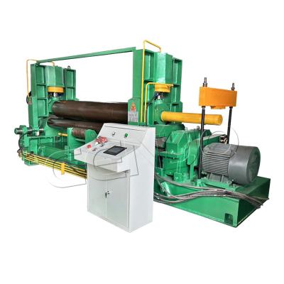 China Stainless Plate Factory Price Roller Three-Roller Hydraulic Bending Plate Automatic Bending Rolling Machine For Sale for sale