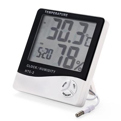 China Free Shipping Desktop Hydroponics Humidity Household Hygrometer Thermometer Probe Electronic Digital Room Temperature Meter Climate Grow for sale