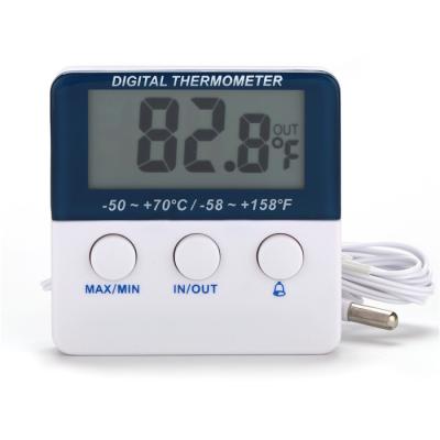 China 475) Factories MAX MIN Wholesale ABS Temperature Alarm Magnet (Mounted Indoor Outdoor Digital LCD Probe Alarm Thermometer Temperature Meter for sale