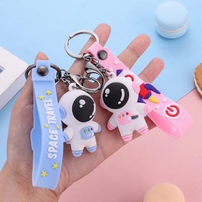 China Cute Creative Personality Bag Cartoon PVC Astronaut Keychain For Men Women Car Pendant Accessories As Details Show for sale