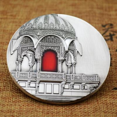 China Large Europe Silver Coin Relief Antique Commemorative Medal 8cm for sale