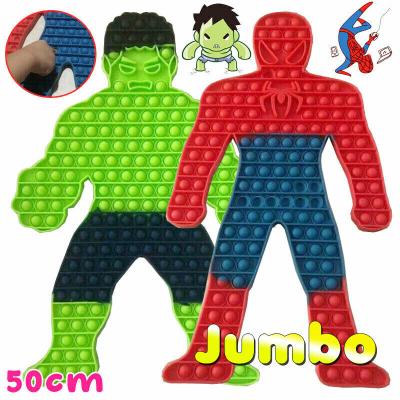 China CH062 50x50cm Decompression Cobweb Game Boys Toy Jumbo Spider Man Eco-friendly Spiderman Toys Push Noise Jumbo Spider Man Toys for sale