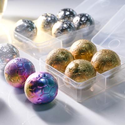 China Wholesale Metal Ball Beer Ice Hockey Football Frozen Round Viable Ice Cube Stainless Steel Whiskey Ice Stone for sale