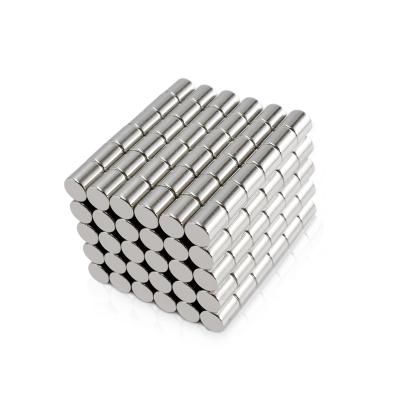 China Industrial Magnet Custom Strong Magnet D6x7mm Round Small Permanent rare earth material MINI fridge NdFeB Neodymium Magnet n52 for sale