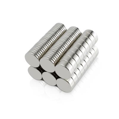 China Industrial Magnet Custom Strong Speaker Magnet D12X2mm D12X5mm D12X8MM  Round Small Permanent MINI fridge NdFeB Neodymium Magnet n52/n35 for sale