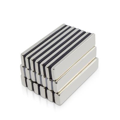 China Industrial Magnet Custom Magnetic Super Strong Square Block Magnet Rare Earth N52 50X10X2MM Ndfeb Permanent Neodymium Magnet for sale