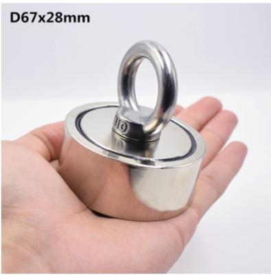 China Industrial Magnet Hight quality strong pull force magnetic eyelash 100KG fishing magnets neodymium for sale