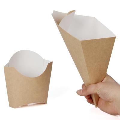 China French Fries Conespotato Chip Paper Disposable Cone for sale