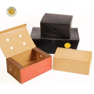 China Customized Disposable Promotion Take Out Box Fast Food Packaging Fried Chicken Paper Box for sale