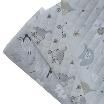 China Anti-static winter air diaper printed cotton knitted fabric for infant baby cotton digital printing cloth for sale