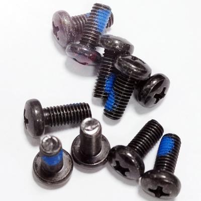 China HEX Machine Screw Pan Phillips Cross Head Black Zinc Plating Anti-loose Nylock M6X8 Thumb Self Tapping Screw for sale