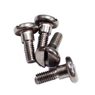 China Equipments Carbon Steel SUS304 Nickel Plated Slotted Flat Head Thumb Screw Customized 3/8 5/8 UN UNC UNF UNEF Shoulder Screw for sale