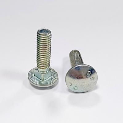 China Stainless Steel Carbon Steel Galvanized DIN603 ASME Mushroom Head Bolt 8.8 Color ZINC PL 96/R M8X20 Square Mushroom Head Neck Bolts for sale