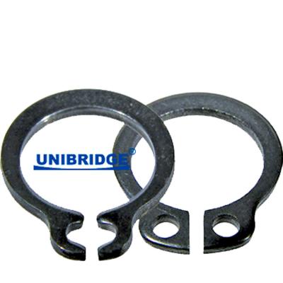 China ZINC 65Mn Steel External Snap Ring DIN471 DIN472 Circlip Black Color Internal Circlip for sale