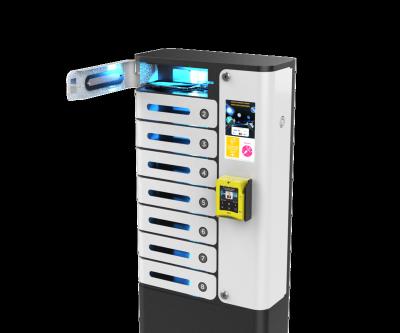 China Y2Power 8 Safe Convenient Door MIA Premium Credit Card Operated Sanitizing Locker and UV-C Charging PL-SDCC-Y2 Suitable for Cafe Restaurant for sale