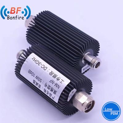 China Grão 100W DC-3800MHz 3-40dB Attenuador ajustável RF Coaxial Attenuator para sistema de telecomunicações à venda